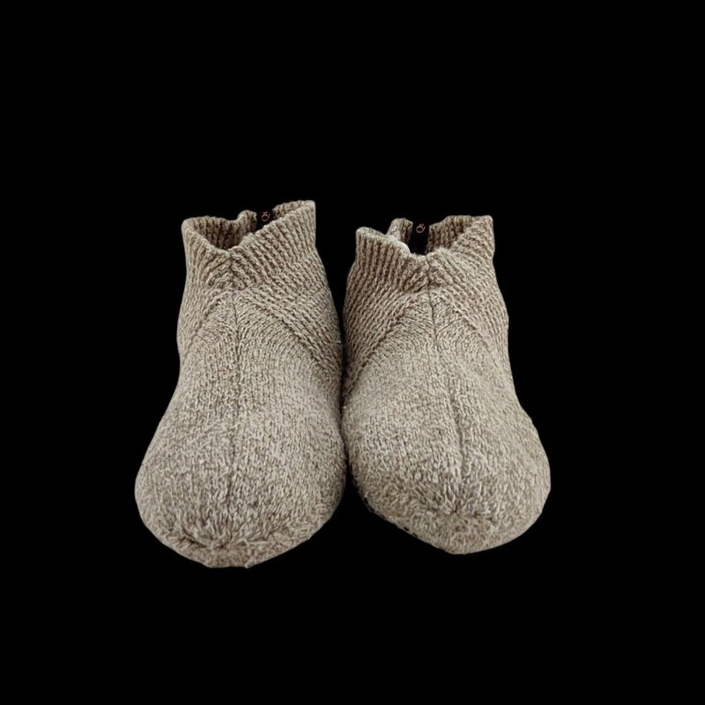 Quince Women Fleece Lined Gripper Slippers Shoes Tan 0
